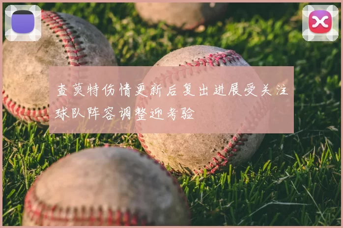 查莫特伤情更新后复出进展受关注球队阵容调整迎考验