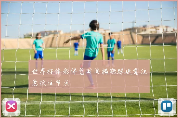 世界杯体彩停售时间揭晓球迷需注意投注节点